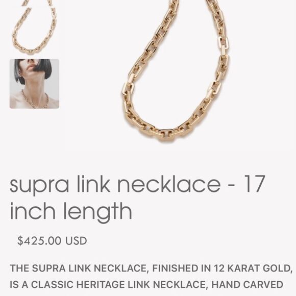 eddie borgo chain link necklace NWT - Picture 3 of 7